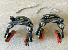 R-725 Tektro R725 Quartz Brake Calipers Recessed Mounts 39-49 Mm Reach Model Black