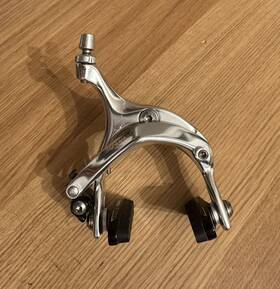 R737 Tektro Quartz Front Rim Brake Polished Silver 47-57mm Reach