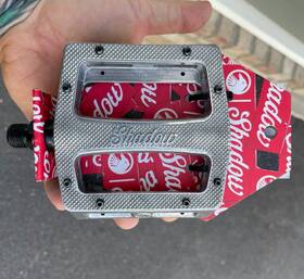 410314 The Shadow Conspiracy Trey Jones Metal Pedals Alloy Unsealed 9/16 - Silver