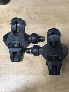 12sl Time 710845924651 Xpro Carbon Road Pedals With Titanium Spindle Clipless Gold/carbon