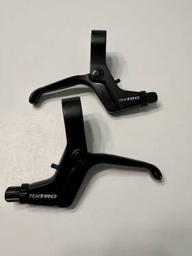 Jl350 Tkmr Tektro Kids Black Bicycle Brake Levers Pair Flat Bar