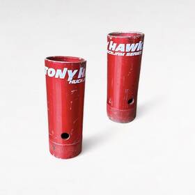 S26t Tony Hawk Two Huck Jam Series Pair Of Vintage Red Bike Pegs For Bicycle