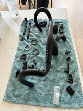 5318662 Trek Madone Carbon Road Bike Drop Bar Handlebar 420mm X 38cm 100mm Black