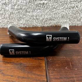 54237 Trek Vintage System 1 Long Bar Ends Extensions Blk 90s Mtb Alloy Retro Mountain
