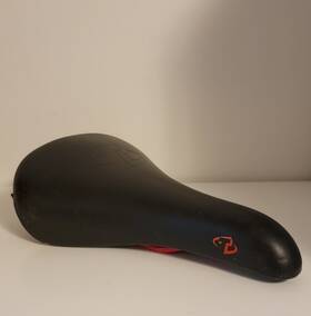 G941551.0 Trek Velo Bike Saddle - Black With Red Rails Lightweight Seat Pat