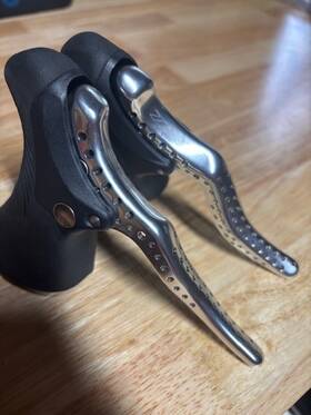 Trp 717592015812 Rrl-sr Road Brake Levers Silver Black Drillium Single-speed