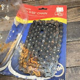 Tyc 030951007124 Vintage Bicycle Chain 1/2 X 3/32 For 5-12 Speed Derailleur Rusty Parts