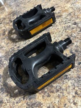 Sp-872n Union Trekking Bicycle Pedals Reflectors Cr-mo Axle Black Pre-owned