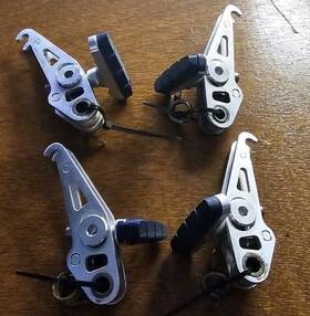 Br-0062 Velo Orange Grand Cru Zeste Cantilever Front And Rear Brakeset Short Pull Silver