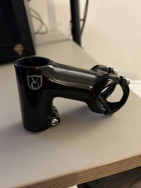 St001880 Velo Orange Tall-stack Stem - 80mm 31.8 Clamp -17 1 1/8 Inch Aluminum Black