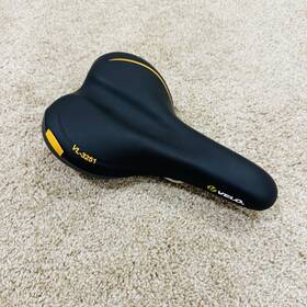 Vl-3251 Velo Plush Pace Mens Mtb Saddle Black Steel Rails