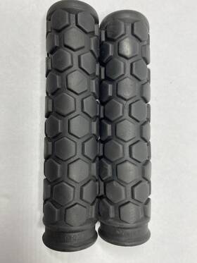 Vlg-100 Velo 100 Black Bicycle Grips Pair Hex Pattern Mtb Bmx 22.2mm Very Clean