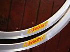 Velocity 2x New Deep V 700c Rims 32 Hole Satin Silver Clincher Made In Usa 9332151012641