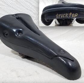U6666 Viscount Trick Top Read 80s Old School Black Bmx Bike Cushion Seat Oem