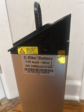 Y48510 Wallke E-bike Battery 48v 14000mah 672wh Li-ion Model S Bundle