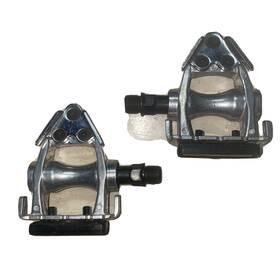 Lu-209 Wellgo Road Bike Aluminum 9/16 Inch Toe Clip Pedals Silver Bicycle