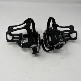 Lu-948 Wellgo Replacement Bike Pedals With Toe Clips