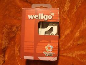 Sp-513 Wellgo Kc001 Pedals - White 9/16 Inch Threads Bmx Mtb Cruiser City Bike
