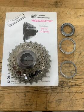 10-ul11-25 Wheels Manufacturing Accelerator 10 Speed Shimano Cassette To Campagnolo Kit