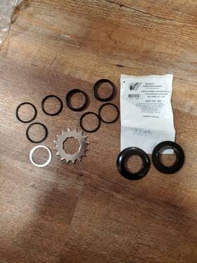 Ssk-3 Wheels Manufacturing Angled Spacer Single Speed Conversion Kit With Chain Guides