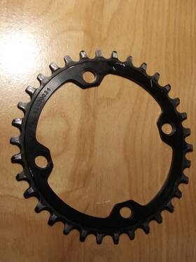 10430-b Wolf Tooth 104 Bcd Front Chainring 34 4-bolt Drop-stop 34t Sproket Chain Ring