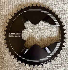 110dp4-r-s-02n-46a Wolf Tooth Aero 1x Chainring For 12-speed Dura-ace R9200 Cranks 46