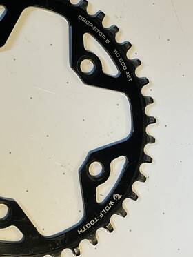 11-spd Wolf Tooth 810006801200 Narrow Wide Chainring 42t 110 Bcd 5-bolt 9/10/11-spd Gravel And Road Bl
