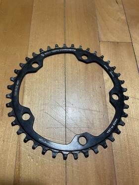 12-spd Wolf Tooth 810006801446 Chainring 40t 130 Bcd 5-bolt 10/11/12-spd Alloy Blk Road Cyclocros