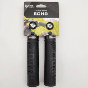 Wolf Tooth 810006806502 Echo Lock-on Bicycle Grips Black Open Package