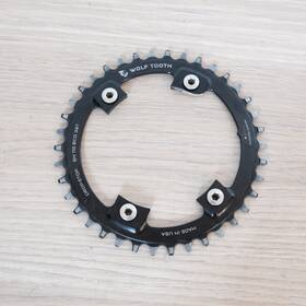 Wolf Tooth 812719022033 Drop Stop Chainring 38t 110 Bcd Asymmetric 4-bolt Alloy Blk