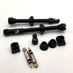 Wolf Tooth 812719028547 60mm Tubeless Bicycle Valve Stem Kit Black No Package