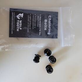 4cbcn06blk Wolf Tooth Components 1x Chainring Bolt Set - 6mm Dual Hex Fittings Set/4 Black