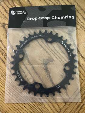 Wolf Tooth Components 812719020022 104 Bcd Mountain Bike Chainrings 34 Drop-stop A Sram Eagle