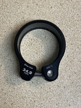 Sc-35-blk Wolf Tooth Components Seatpost Clamp - 34.9mm Bolt-on Black