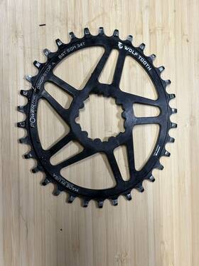 Oval-sdm34-bst-b Wolf Tooth Elliptical Direct Mount Chainring - 34t Sram