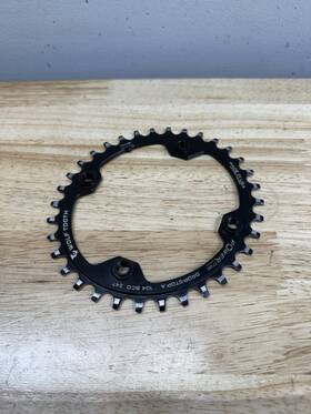 Oval10434-b Wolf Tooth Elliptical 104 Bcd Chainring - 34t 4-bolt Drop-stop A