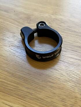 Sc-32-blk Wolf Tooth Ultralight Seatpost Clamp 31.8mm Black