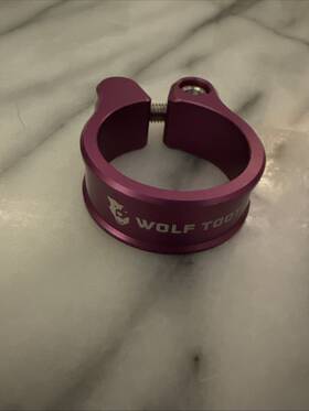 Sc-32-prp Wolf Tooth Seatpost Clamp 31.8mm Purple Bike Collar