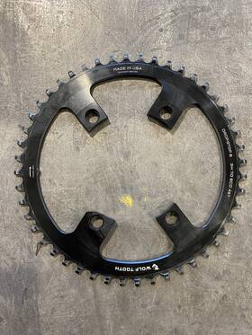 Sh11048 Wolf Tooth 48t Aluminum Drop-stop Chainring 110 Bcd Asymmetric For Road