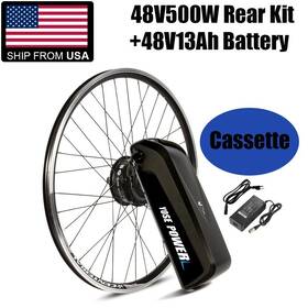 500w Yose Power 427138743778 26 Inch Electric Bike Conversion Kit 48v Rear Ebike Battery