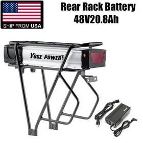 Jinggang001 Yose Power 48v 20ah Battery Rear Rack Electric Bike Lithium 1000w 1500w