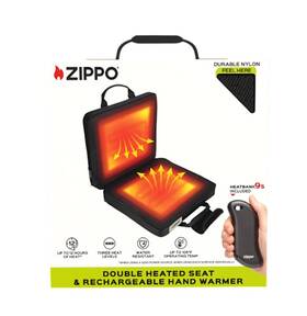 40689 Zippo Double Heated Seat And Rechargeable Hand Warmer
