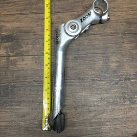 238105 Zoom Quick Comfort Adjustable Stem 110mm 25.4 80-150 Deg Silver Alloy