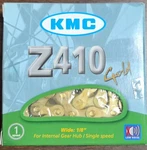 Kmc Z410 Gold 1/8" Single-speed 112L Bicycle Chain. Fixed Price $9.35.