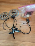 Shimano Slx BL-M666 Rear BL-M675 Front Pre-bled Set With Rotors And Bleed Kit. Fixed Price $85.00.