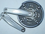 Shimano Crankset Silver Black 175MM 42/32/22T FC-M430/431 Jis Hybrid Usa Shipper. Fixed Price $82.03.