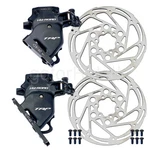 Trp Hy/rd Cyclocross Bike Flat Mount Front+rear Disc Brake Calipers Set+rotor Bk. Fixed Price $151.79.