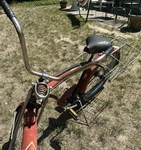 Huffy Red 26 Inch Cruiser Bicycle With Rear Rack And Fenders. Fixed Price $74.50.