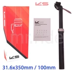 Kind Shock Ks Dropzone I900 Adjustable Bike Seatpost 31.6X350MM,TRAVEL:100, Nib. Fixed Price $198.97.