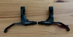 Shimano Flat Bar Brake Levers R550 Black Pair Road Bike Caliper Or Cantilever. Fixed Price $25.95.